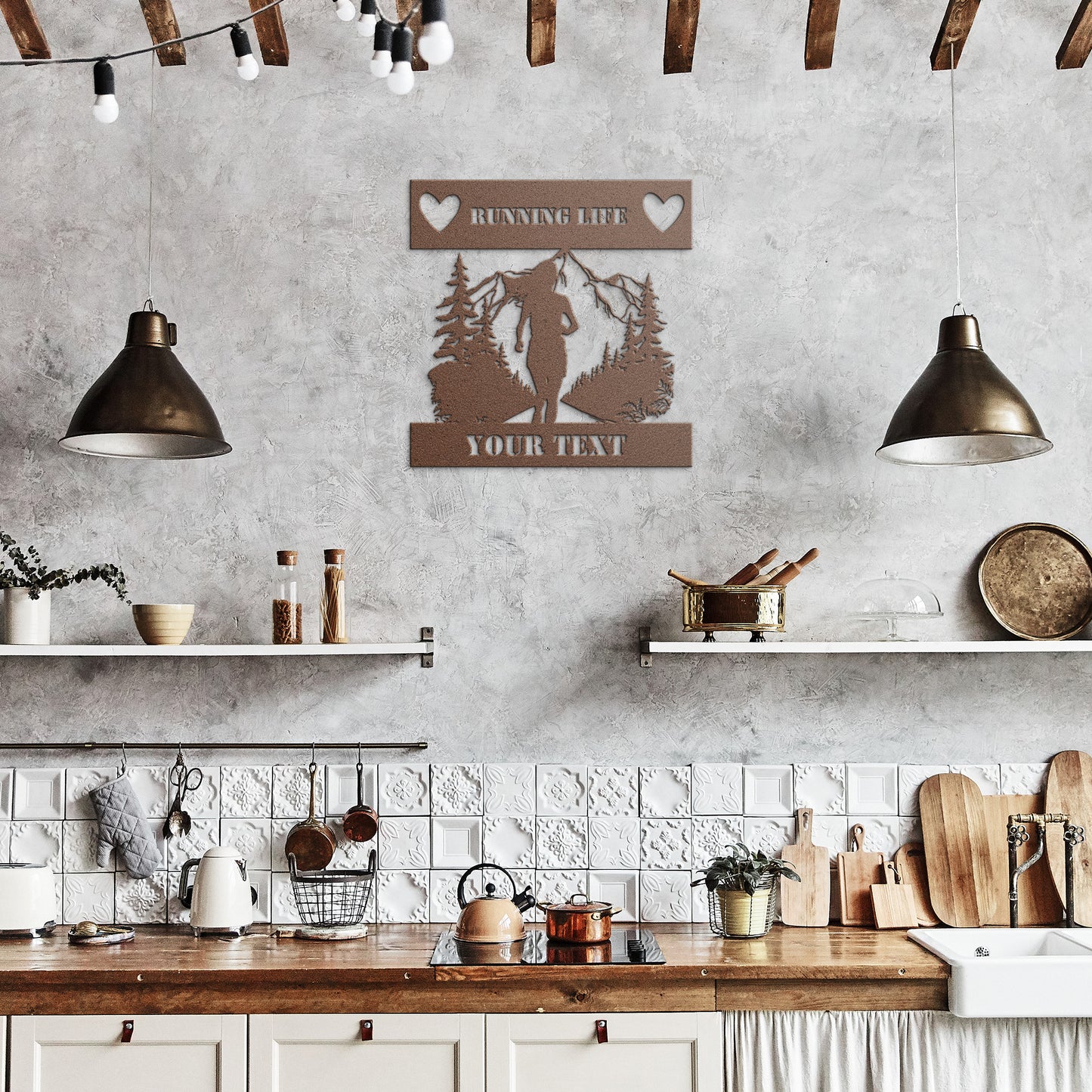 Running Metal Wall Art