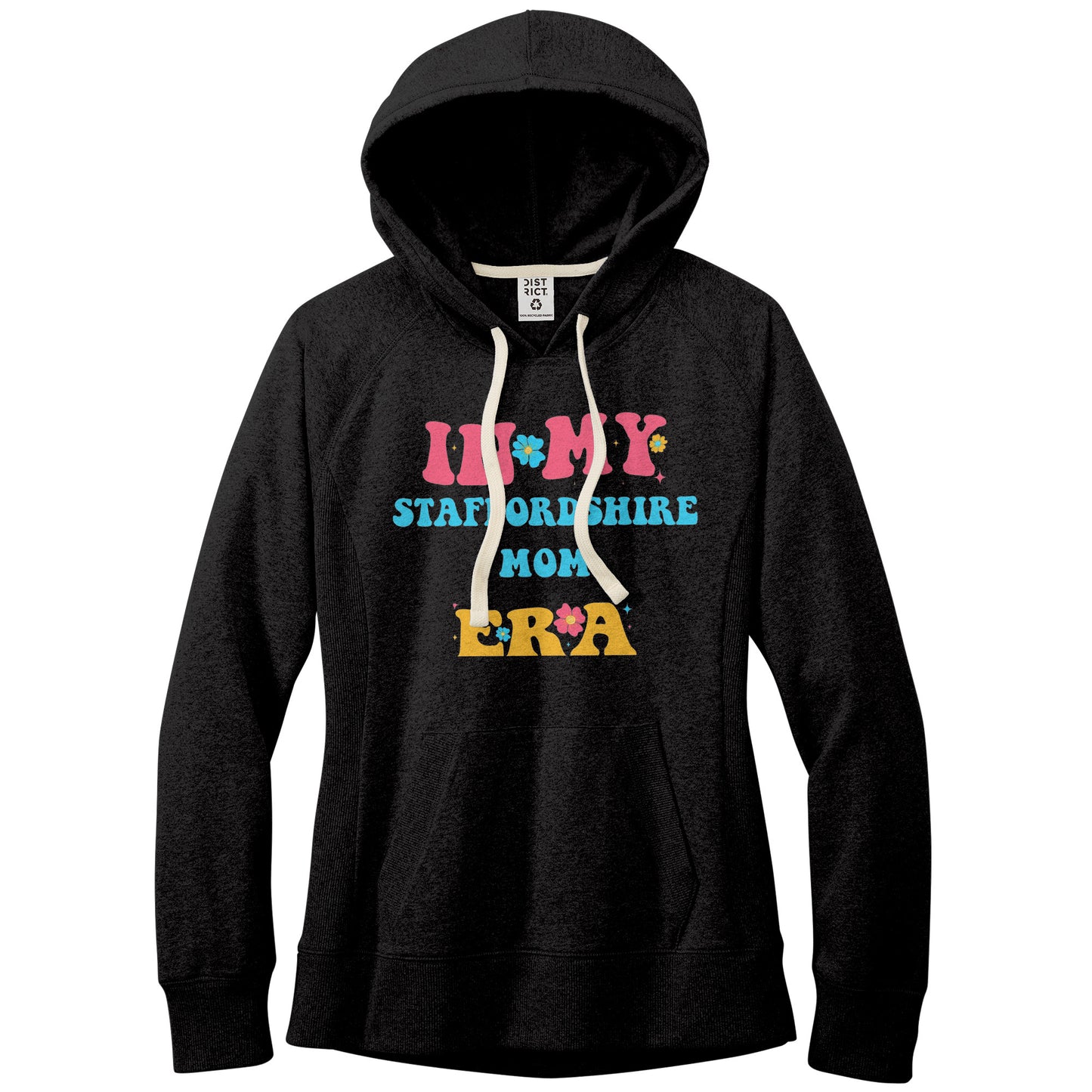 Staffordshire Dog Mom Era Fleeded Hoodie