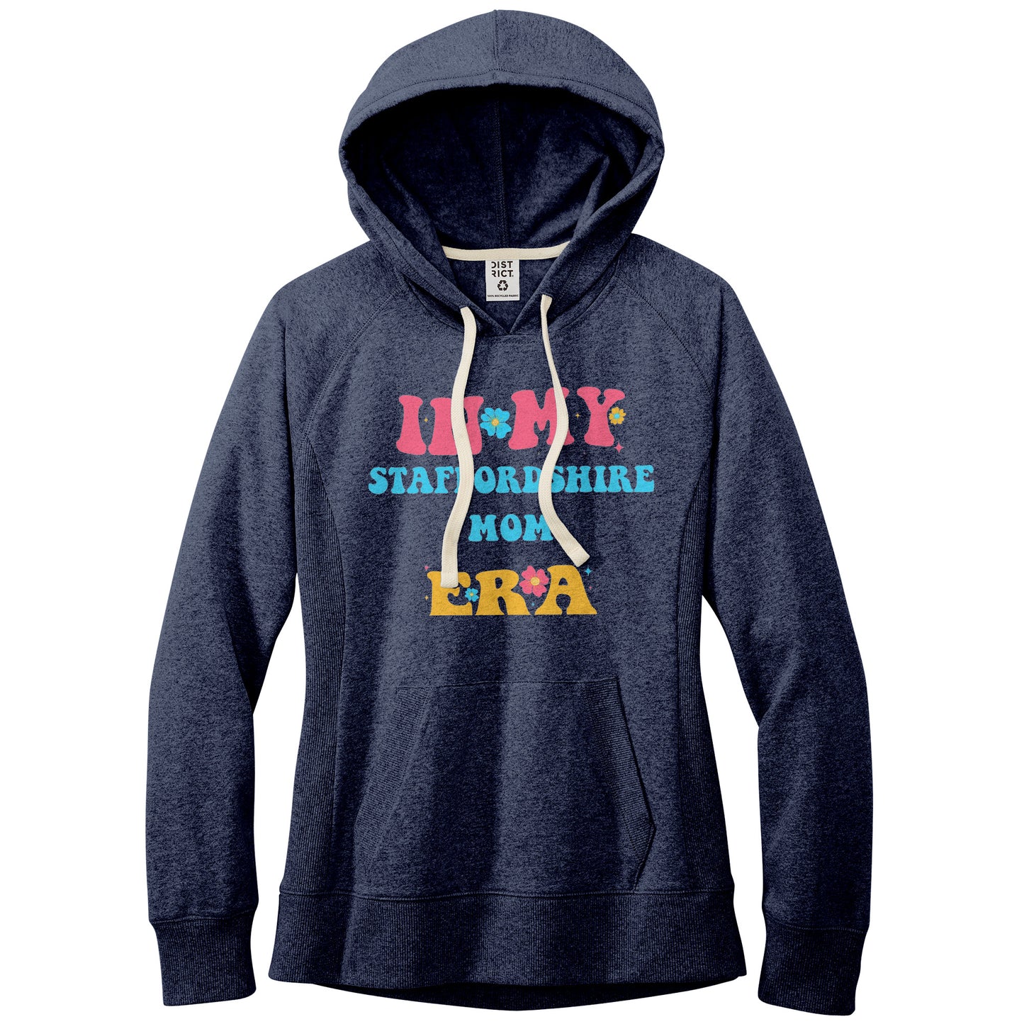Staffordshire Dog Mom Era Fleeded Hoodie