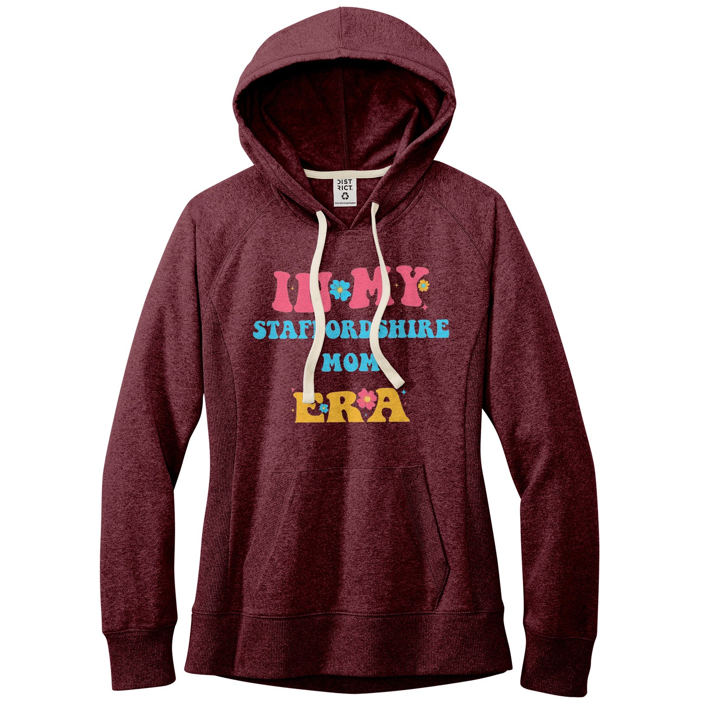 Staffordshire Dog Mom Era Fleeded Hoodie