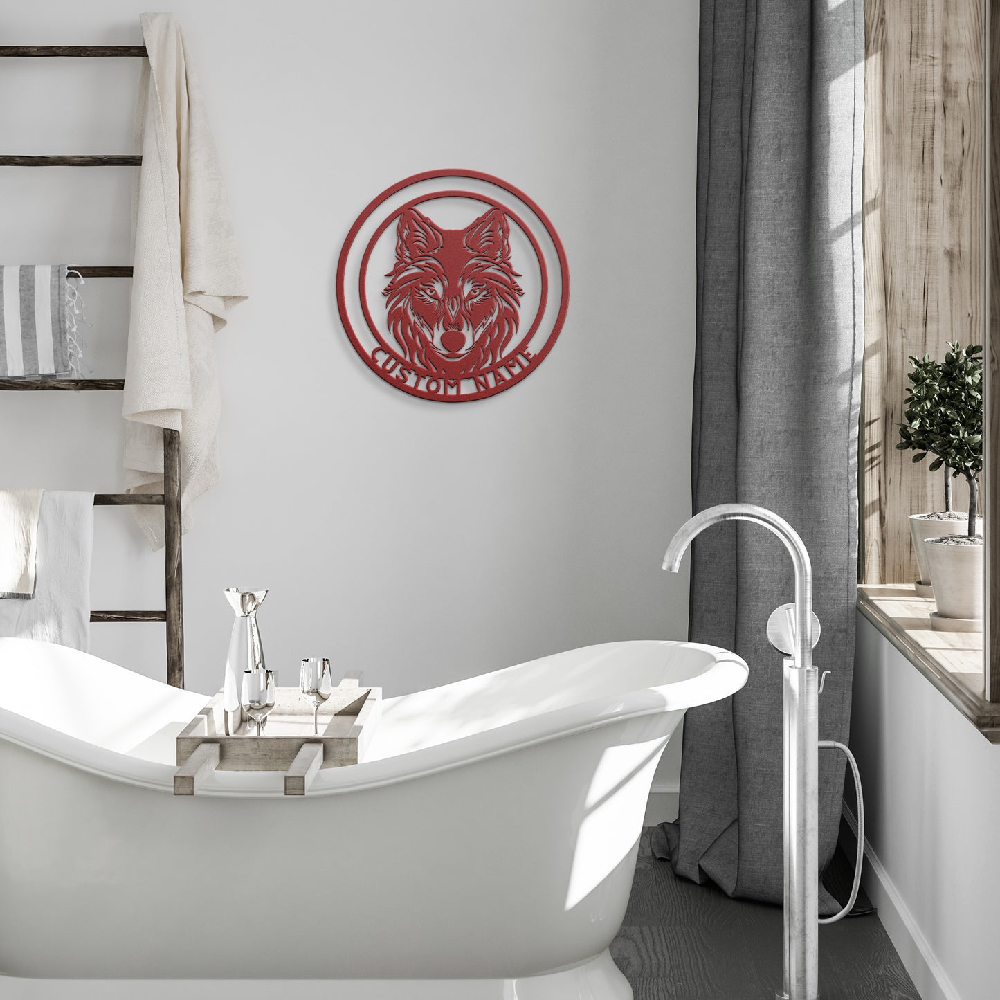 Wolf Metal Wall Art