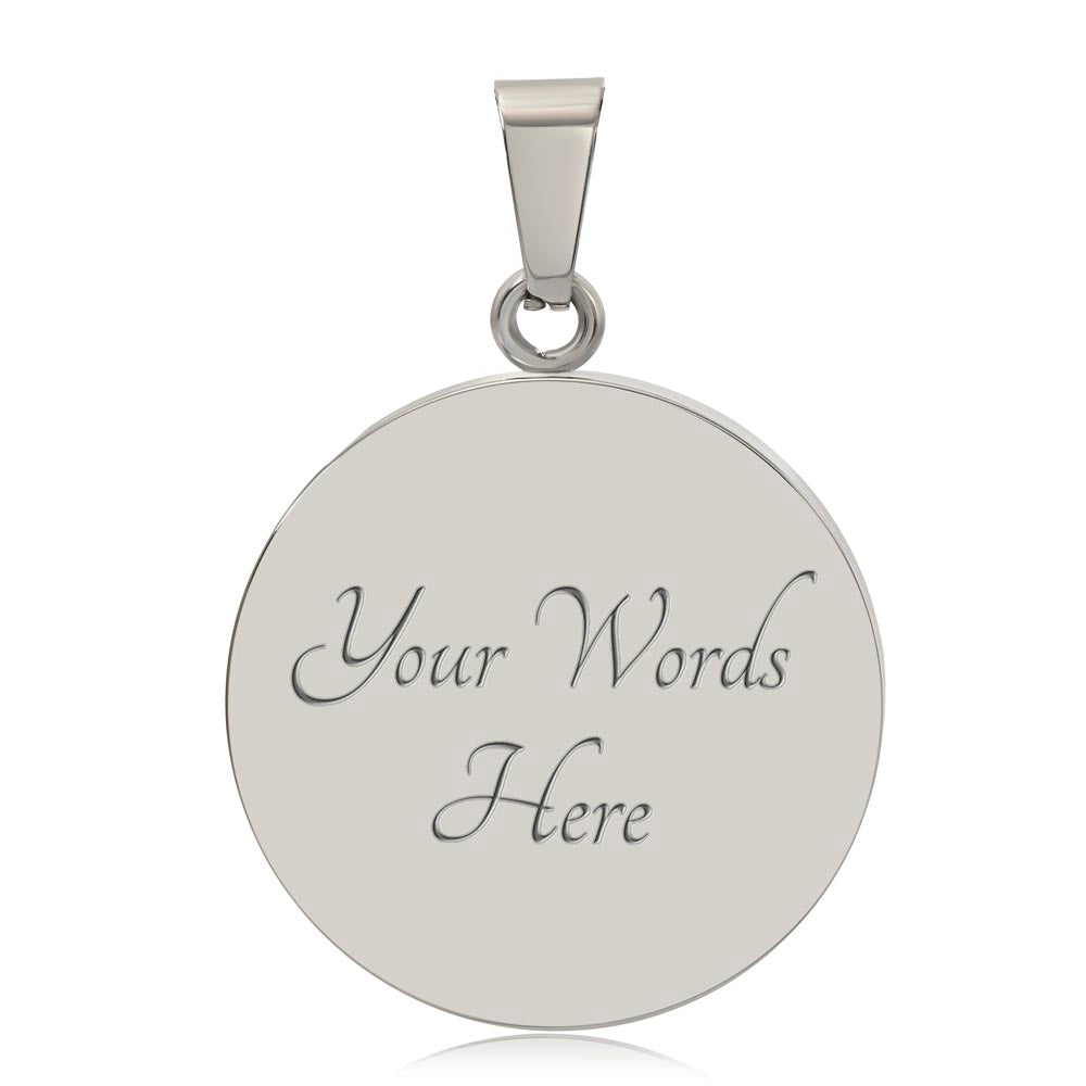 To My Wife You Are My Today Engraved Pendant