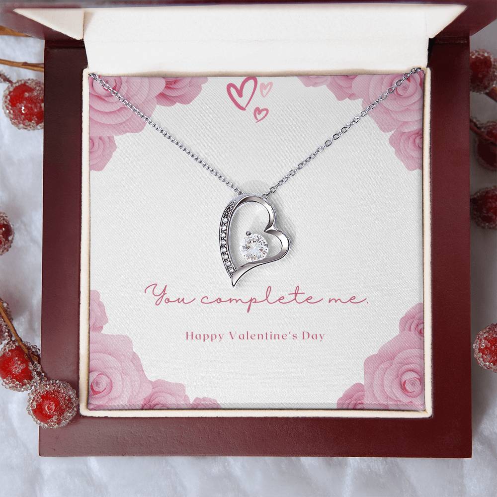 Forever Love Necklace With Message Card. A Gift For That Special Someone On Valentines Day