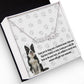 Personalized Paw Print Name Necklace For Border Collie Dog Mom - Customized Jewelry Gift for Women Border Collie Dog Lover