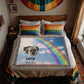 Personalized Dog Memorial Photo Woven Blanket