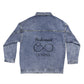Custom Bridesmaid Oversized Denim Jacket With Name, Personalized Name Bridesmaid Denim Jacket, Custom Gift For Bridesmaid, Custom Bridal Party Gifts,