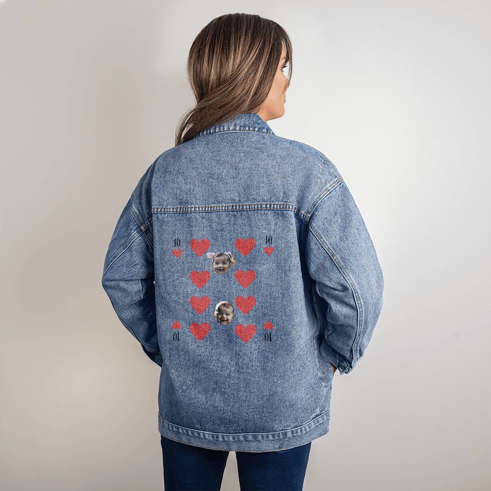 Personalized Baby Face Denim Jacket