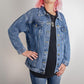 Custom Bridesmaid Oversized Denim Jacket With Name, Personalized Name Bridesmaid Denim Jacket, Custom Gift For Bridesmaid, Custom Bridal Party Gifts,