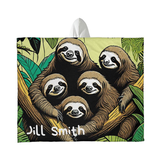 Sloth Hooded Blanket