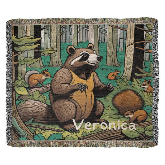 Animals Heirloom Woven Blanket