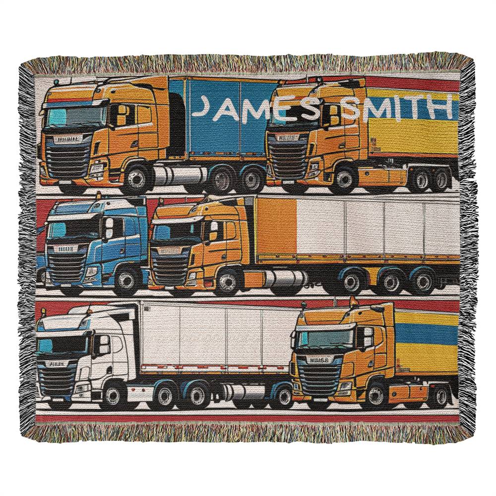 Trucking Heirloom Woven Blanket