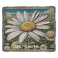 Personalized Daisy Heirloom Woven Blanket