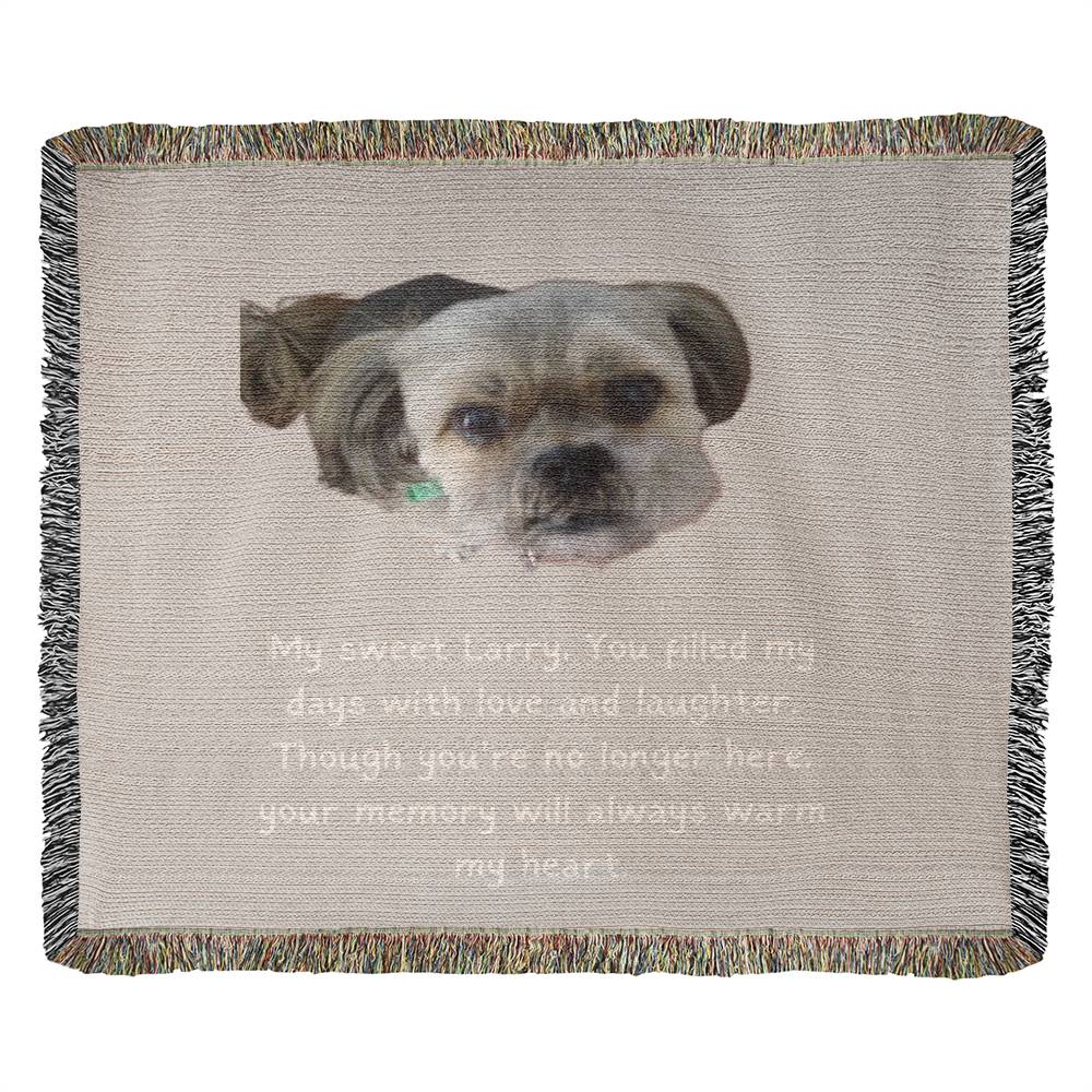 Personalized Dog Memorial Blanket With Photo