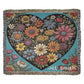 Personalized Flower Heart Heirloom Woven Blanket, Wild flowers, Flower Blanket,,Valentine Shirt, Love Shirt, Floral Heart Blanket, Sentimental Gift