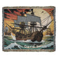 Personalized Pirate Ship Heirloom Woven Blanket