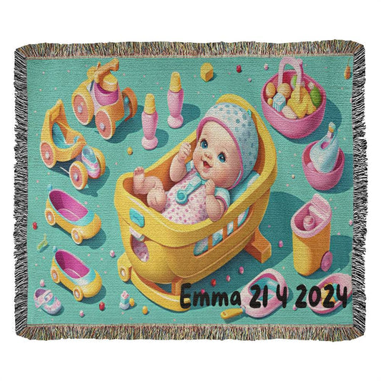 Personalized Baby Girl Blanket