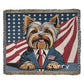 Personalized Yorkshire Terrier Heirloom Woven Blanket