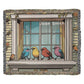 Personalized Birds In A Window Heirloom Woven Blanket