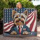 Personalized Yorkshire Terrier Heirloom Woven Blanket