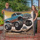 Personalized Monster Truck Heirloom Woven Blanket