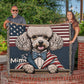 Personalized Poodle Heirloom Woven Blanket