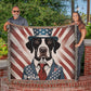 Personalized German Shorthaired Pointer Heirloom Woven Blanket