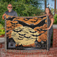 Spooky Bats Halloween Heirloom Woven Blanket