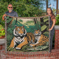 Personalized Tigers Heirloom Woven Blanket