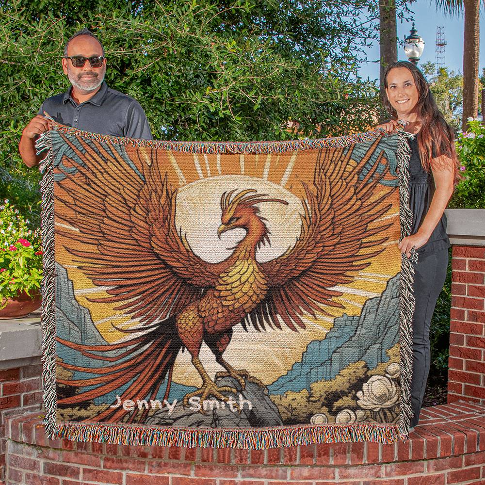 Personalized Phoenix Heirloom Woven Blanket