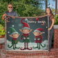 Personalized Elves Christmas Heirloom Blanket