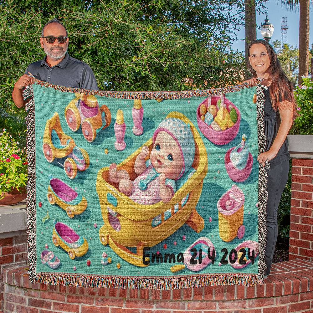 Personalized Baby Girl Blanket