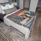 Personalized Skiing Couple Heirloom Woven Blanket