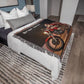Personalized Santa Biker Heirloom Woven Blanket