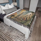 Personalized Beach Scene Heirloom Woven Blanket