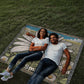 Personalized Daisy Heirloom Woven Blanket