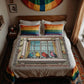 Personalized Birds In A Window Heirloom Woven Blanket
