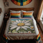 Personalized Daisy Heirloom Woven Blanket