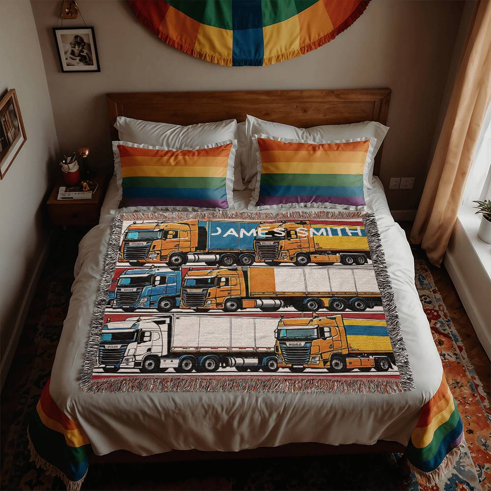 Trucking Heirloom Woven Blanket