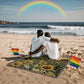 Personalized Sunflower Heirloom Woven Blanket