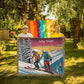 Personalized Skiing Couple Heirloom Woven Blanket