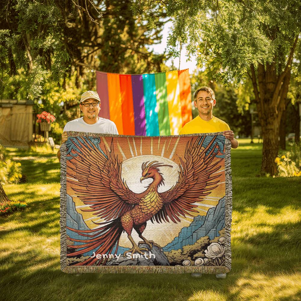 Personalized Phoenix Heirloom Woven Blanket