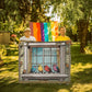 Personalized Birds In A Window Heirloom Woven Blanket