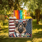 Personalized German Shepherd Heirloom Woven Blanket