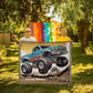 Personalized Monster Truck Heirloom Woven Blanket