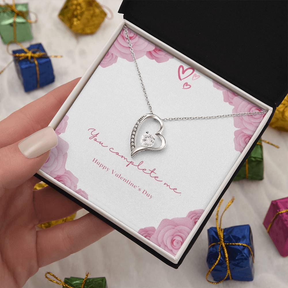 Forever Love Necklace With Message Card. A Gift For That Special Someone On Valentines Day