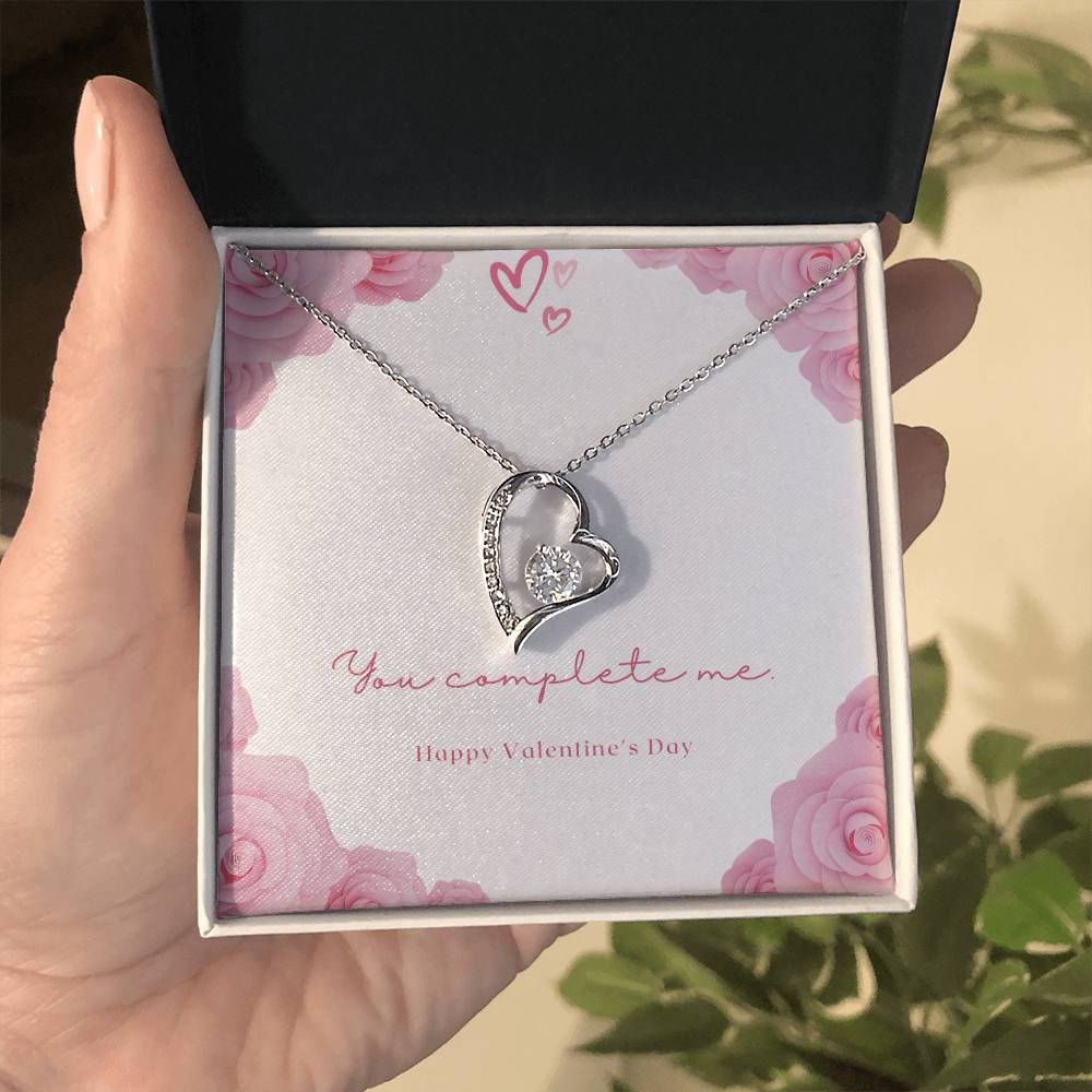 Forever Love Necklace With Message Card. A Gift For That Special Someone On Valentines Day