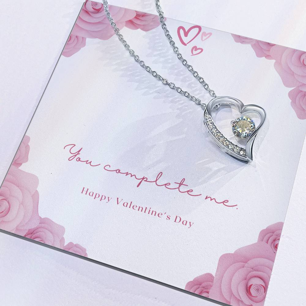 Forever Love Necklace With Message Card. A Gift For That Special Someone On Valentines Day