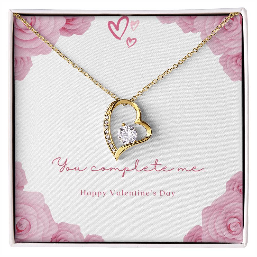 Forever Love Necklace With Message Card. A Gift For That Special Someone On Valentines Day