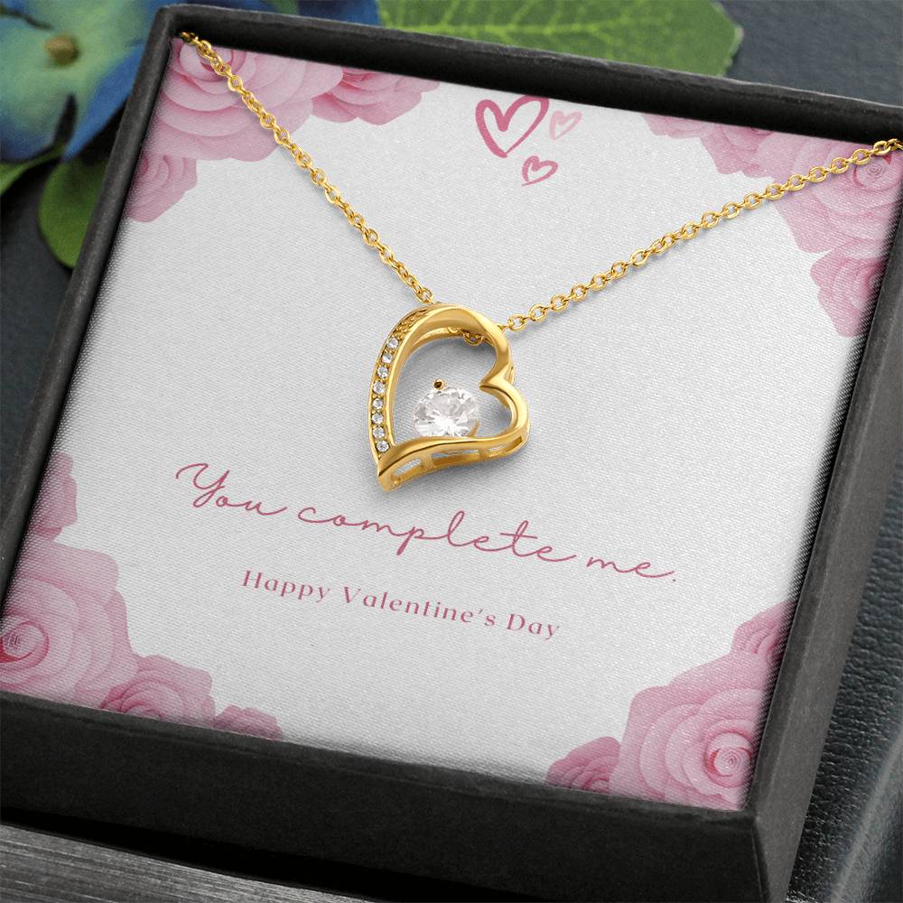 Forever Love Necklace With Message Card. A Gift For That Special Someone On Valentines Day