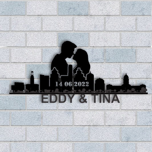 Personalized Austin Boyfriend Anniversary Metal Wall Art
